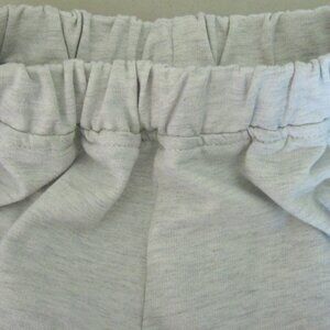 BASIC EDITION-Small-Women's/Girls Gray Stripe-Elastic Waist-Pull On Sweatpants